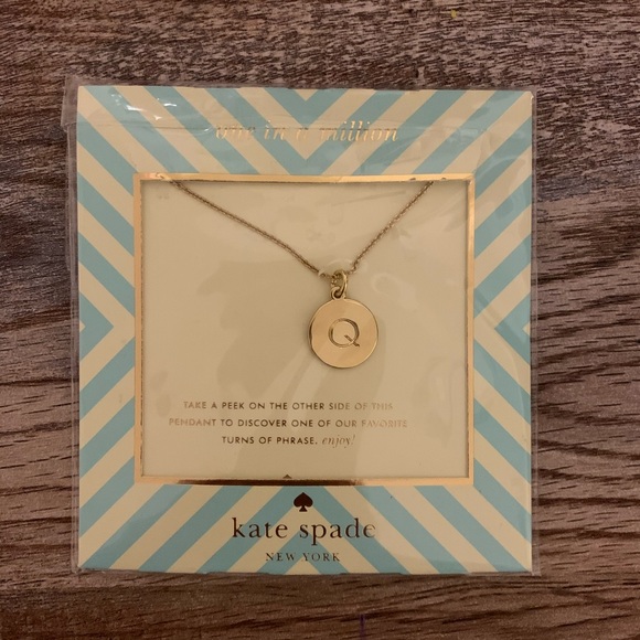 NWT Kate Spade Letter “Q” Necklace - Picture 3 of 7